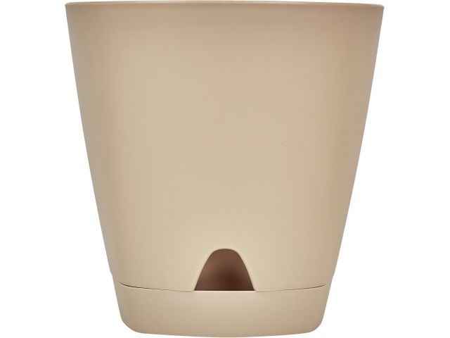 Горшок для цветов с прикорневым поливом, 2,5 л., Amsterdam, молочный шоколад, InGreen