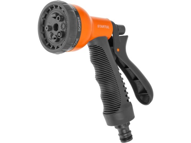 Пистолет-распылитель 8-позиц. с мягк. ручк. STARTUL GARDEN (ST6012-01)