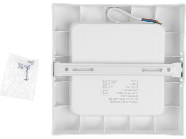 Светильник светодиодный накладной квадрат 12 Вт 4000К, IP44 SFS-S LEIDEN ELECTRIC (173*173 мм)