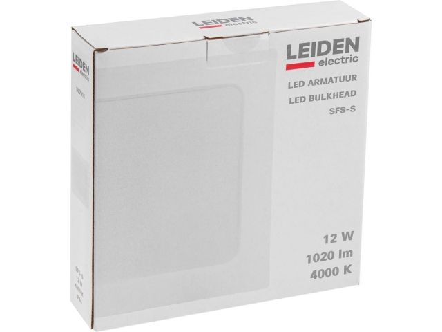 Светильник светодиодный накладной квадрат 12 Вт 4000К, IP44 SFS-S LEIDEN ELECTRIC (173*173 мм)