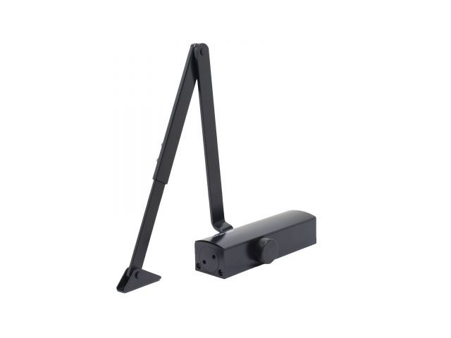 Доводчик дверной БУЛАТ PROFI  ДД 802/3  A-B (40-90 кг) черный, морозостойкий