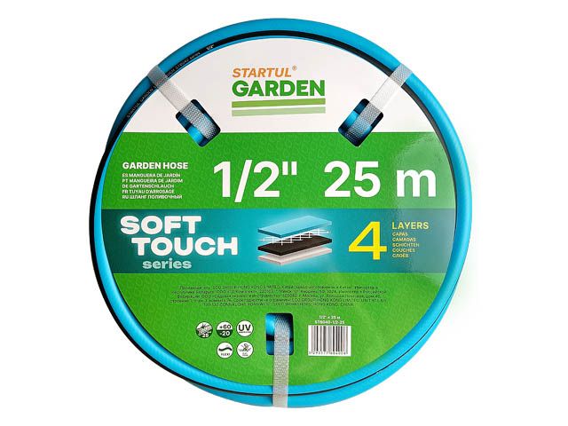Шланг поливочный 1/2″ 25м STARTUL GARDEN SOFT TOUCH (ST6040-1/2-25)