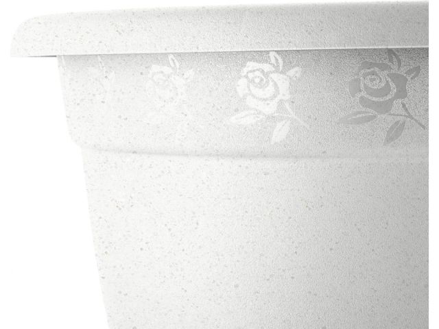 Горшок для цветов с подставкой, 2,9 л., Борнео, мраморный, InGreen