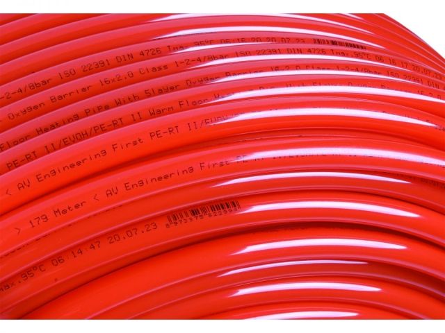 Труба для теплого пола First PE-RT II/EVOH/PE-RT II 16х2.0 200м, AV Engineering