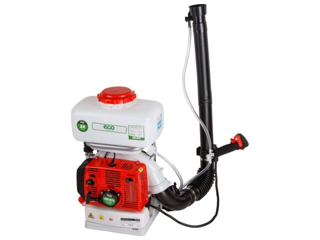 Опрыскиватель ранцевый бензиновый ECO PS-471 (2Т двигатель 3,5л.с.; бак 14 л; произв-сть воздушной смеси 1260м3/ч; расход жидкости до 3,0 л/