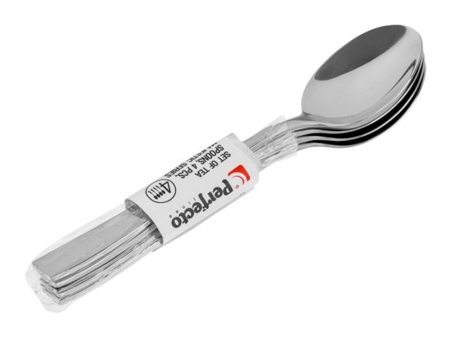 Набор ложек чайных, 4 шт., глянцевый, серия Majestic, PERFECTO LINEA