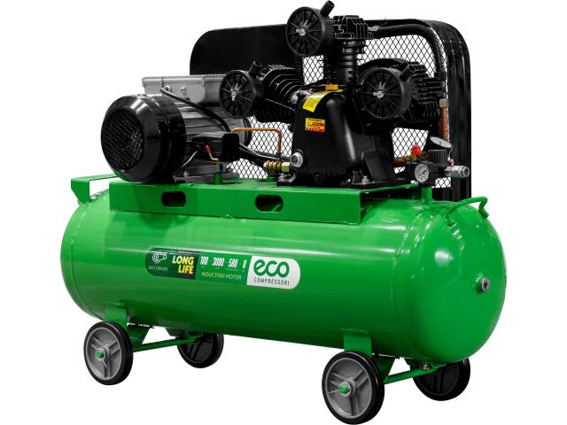 Компрессор ECO AE-1003-B70 ременной (580 л/мин, 8 атм, ременной, масляный, ресив. 100 л, 230 В, 3.00 кВт)
