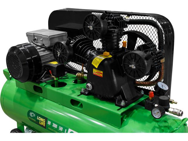 Компрессор ECO AE-1003-B70 ременной (580 л/мин, 8 атм, ременной, масляный, ресив. 100 л, 230 В, 3.00 кВт)