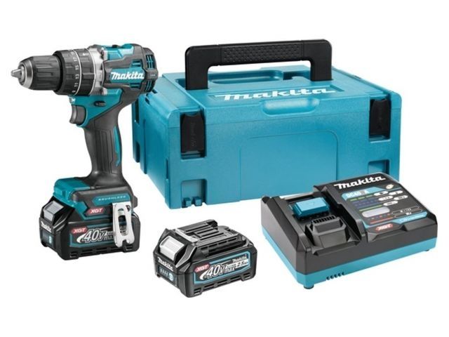 Аккум. ударная дрель-шуруповерт MAKITA XGT  HP002GD201 в кейсе (ОТГРУЗКА ТОЛЬКО ПО ЭТН/ЭТТН | 40.0 В, 2 акк., 2.5 А/ч Li-Ion, 2 скор., 65 Нм
