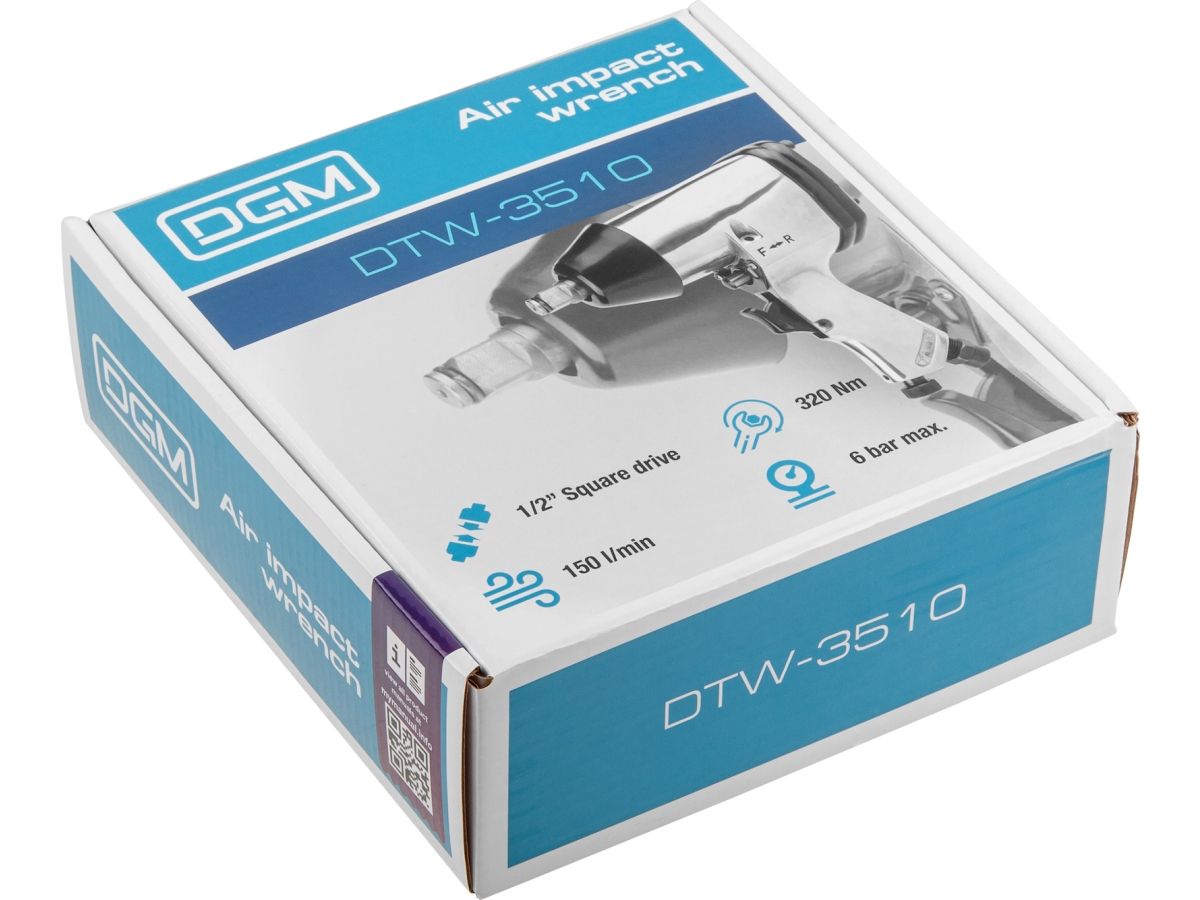 Пневмогайковерт 1/2" DGM DTW-3510