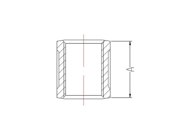 Муфта 1" вн.-вн. чугун оцинк., AV Engineering