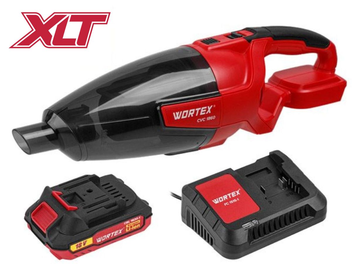 Аккум. пылесос WORTEX CVC 1860 в кор. SET ALL1 XLT 18 В, автомобильный, 1х2А*ч