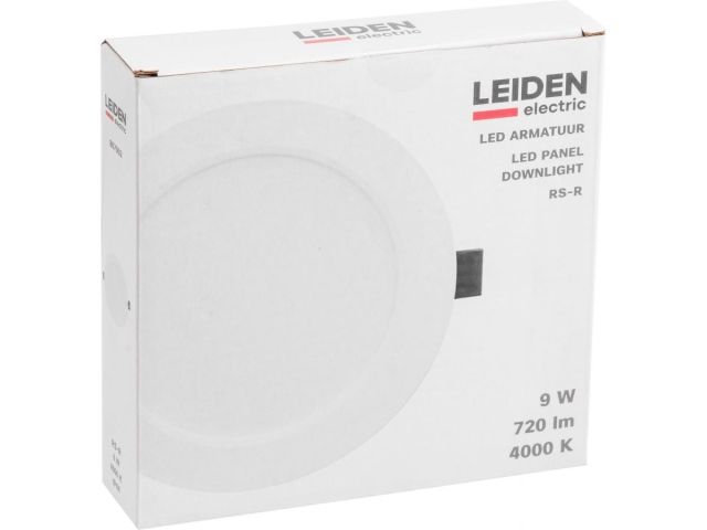Светильник светодиодный встраиваемый круг 9 Вт 4000К, IP44 RS-R LEIDEN ELECTRIC (ф 145 мм)