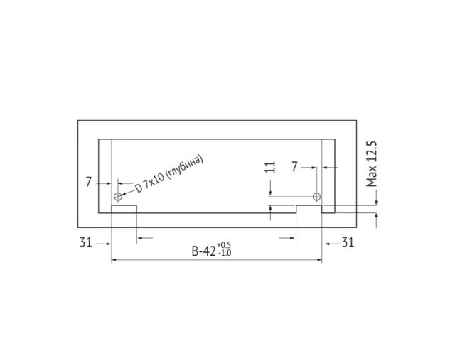 Направляющая шариковая скрытого типа 300 мм Clip-on полного выдв. с доводчиком 2 шт STARFIX