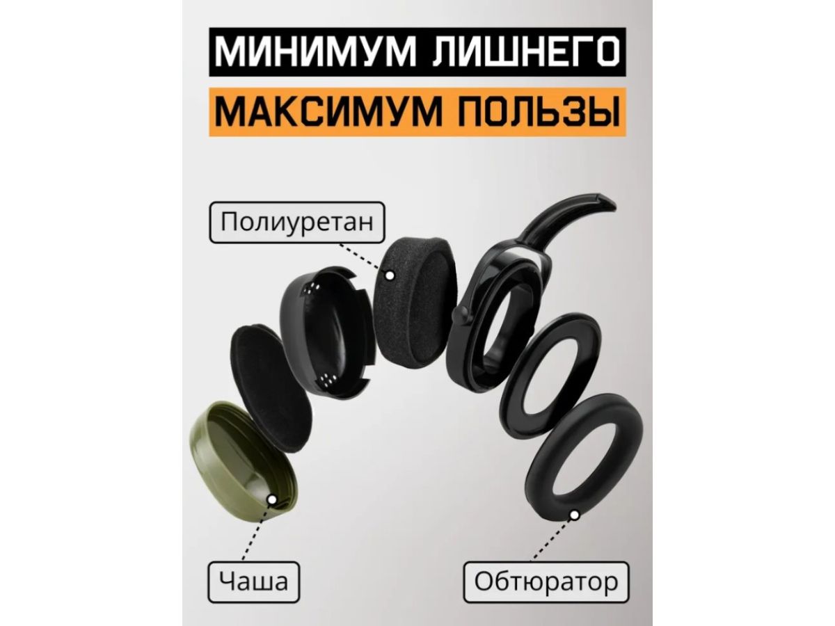 Наушники 32 дБ цвет оливковый Jeta Safety