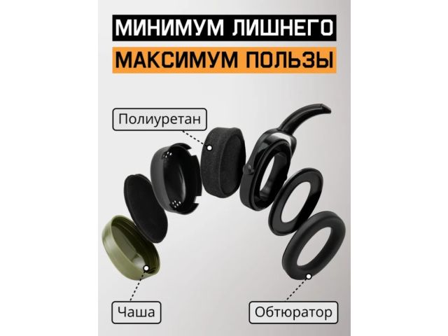 Наушники 32 дБ цвет оливковый Jeta Safety