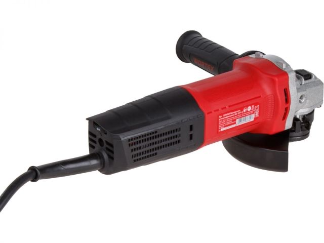 Одноручная углошлифмашина WORTEX LX AG 1211-2 в кор. 1100 Вт, 125 мм, 5500-11000 об/мин, рег. об. (шариковый подшипник, лабиринтное уплотнен