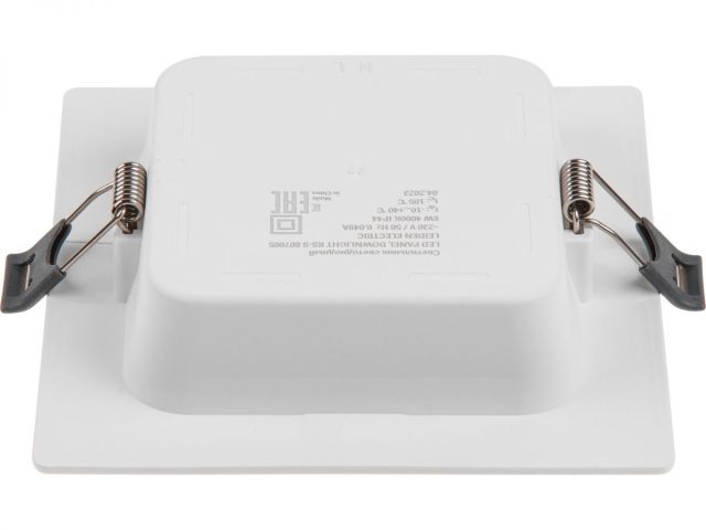 Светильник светодиодный встраиваемый квадрат 6 Вт 4000К, IP44 RS-S LEIDEN ELECTRIC (120*120 мм)