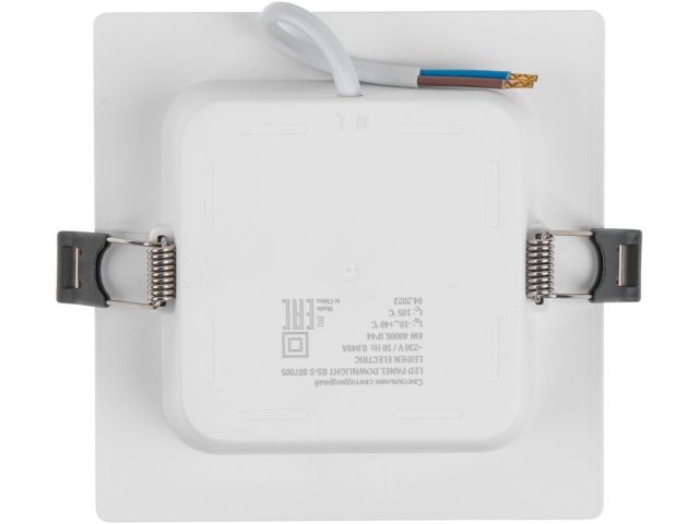 Светильник светодиодный встраиваемый квадрат 6 Вт 4000К, IP44 RS-S LEIDEN ELECTRIC (120*120 мм)