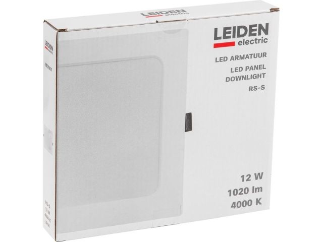 Светильник светодиодный встраиваемый квадрат 12 Вт 4000К, IP44 RS-S LEIDEN ELECTRIC (174*174 мм)