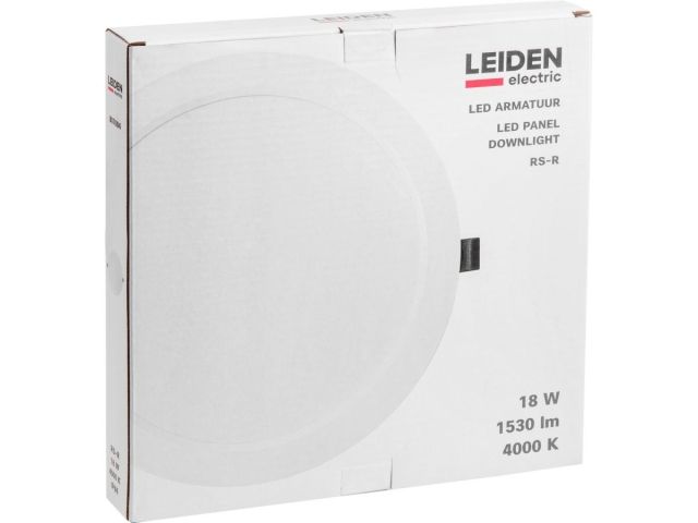 Светильник светодиодный встраиваемый круг 18 Вт 4000К, IP44 RS-R LEIDEN ELECTRIC (ф 220 мм)