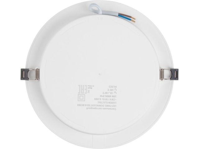 Светильник светодиодный встраиваемый круг 18 Вт 4000К, IP44 RS-R LEIDEN ELECTRIC (ф 220 мм)