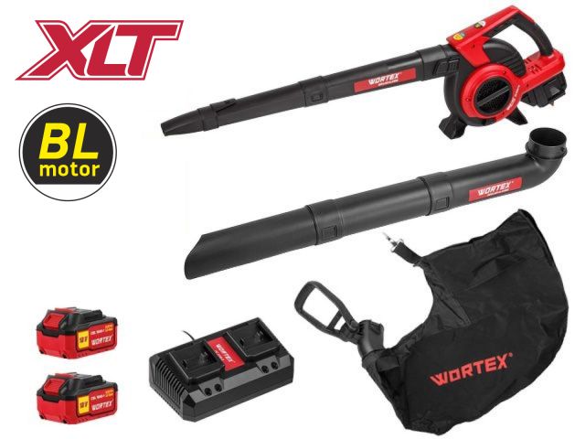 Аккум. воздуходувка WORTEX BB 2536-1 D в кор. ALL1 XLT SET БЕСЩЁТ.ДВИГ., 18В+18В, 2акб, 4 Ач, мак (36 В (2х18 В), макс.объем возд. потока 55