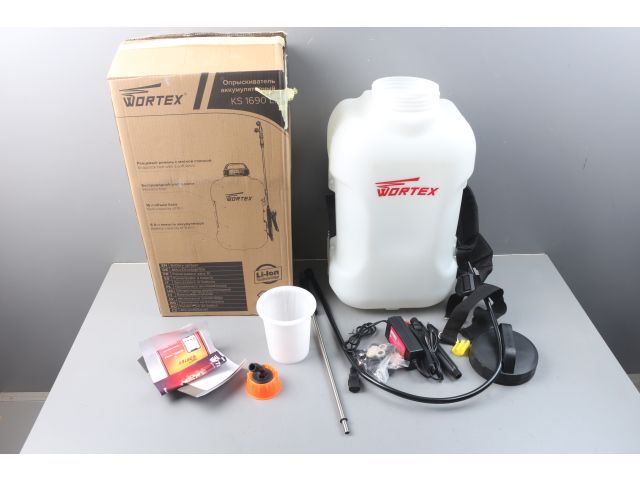 Аккум. опрыскиватель WORTEX KS 1690 Li уцененный (8886777120) (16 л., 3.8 бар, 12 В, 1 акк., 8.0 А/ч Li-Ion)