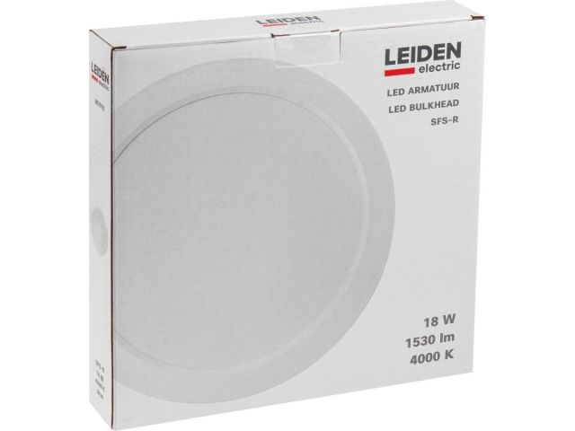 Светильник светодиодный накладной круг 18 Вт 4000К, IP44 SFS-R LEIDEN ELECTRIC (ф 224 мм)
