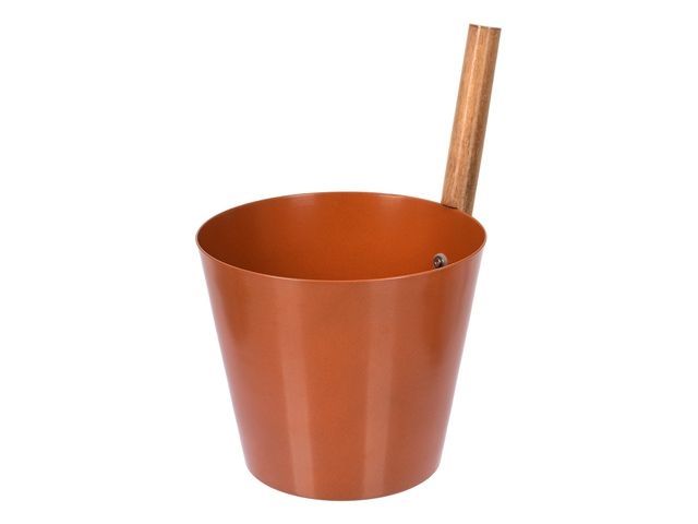 Бадья из алюминия 5 л, терракотовая "Банные штучки"