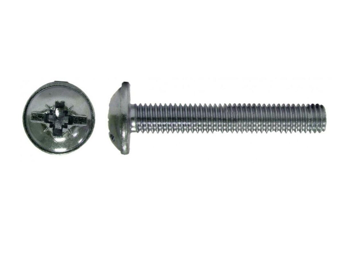 Винт М5х25 мм для мебельной фурнитуры, цинк DIN 967 (250 шт в карт. уп.) STARFIX