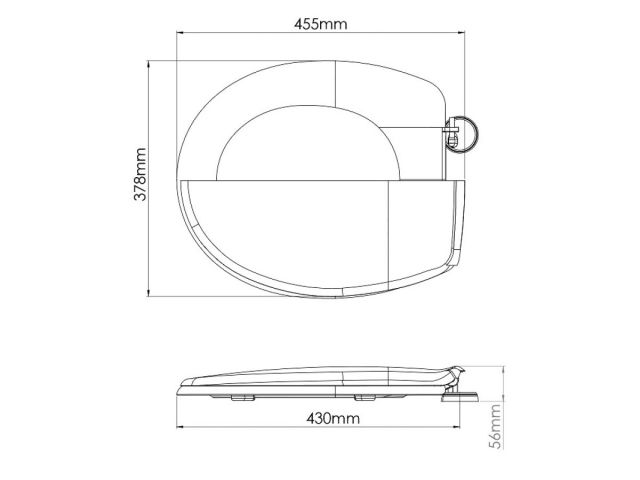 Сиденье для унитаза с микролифтом King, AV Engineering