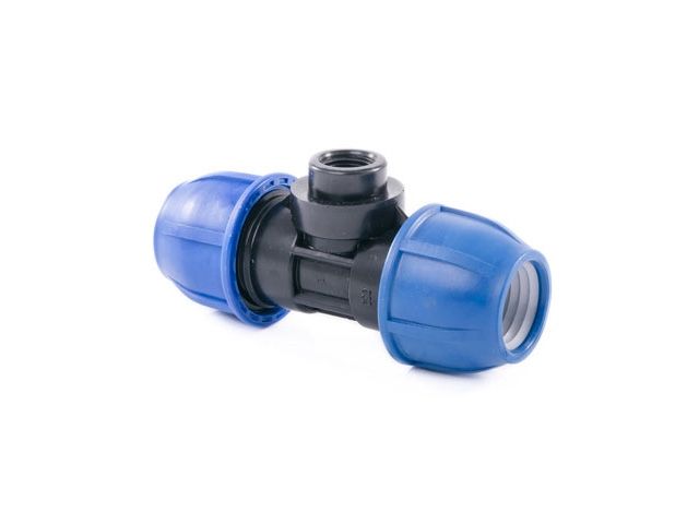 Тройник ПЭ 20 х 3/4" вн., РТП