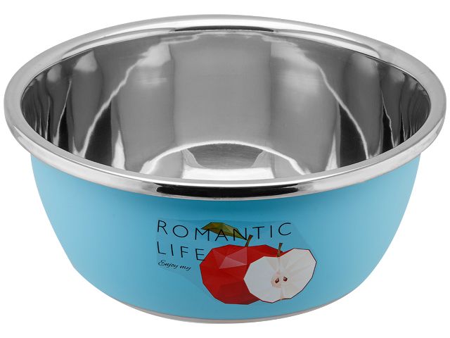 Миска для взбивания из нержавеющей стали, диаметр 30 см, яблоко, серия Romantic life, PERFECTO LINEA