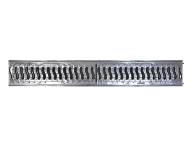 Лоток LITE 100 h56 с решеткой пластиковой, кл. А15 (металлик)), Ecoteck, РБ