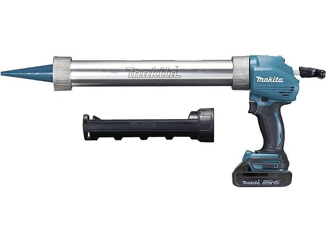 Аккум. пистолет для герметика MAKITA LXT DCG 180 RYE в чем. (18.0 В, 2 акк., 1.5 А/ч Li-Ion, зарядное)