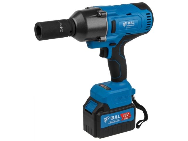 Аккум. ударный гайковерт BULL SC 1801 в чем. XLTpro БЕСЩЕТ., 18 В, 1000 Н*м, 3/4", 1х6 А*ч, з/у 4 А (вес 3.3 кг)