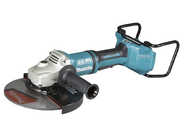 Аккум. двуручная углошлифмашина MAKITA LXT DGA 901 ZU в кор. (18+18 В, БЕЗ АККУМУЛЯТОРА, диск 230х22.0 мм, вибро)