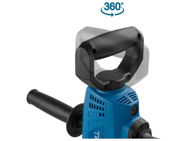 Миксер строительный BULL BM 1408 800 Вт, 1 скор., M14/M12, рег. об. + насадка (800 Вт, 1 скор., зажим резьба M14/M12, насадка для смешивания