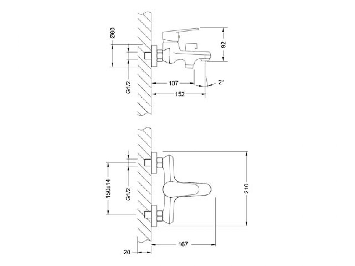 Смеситель для ванны (Lt) D35 LM0314C Lemark
