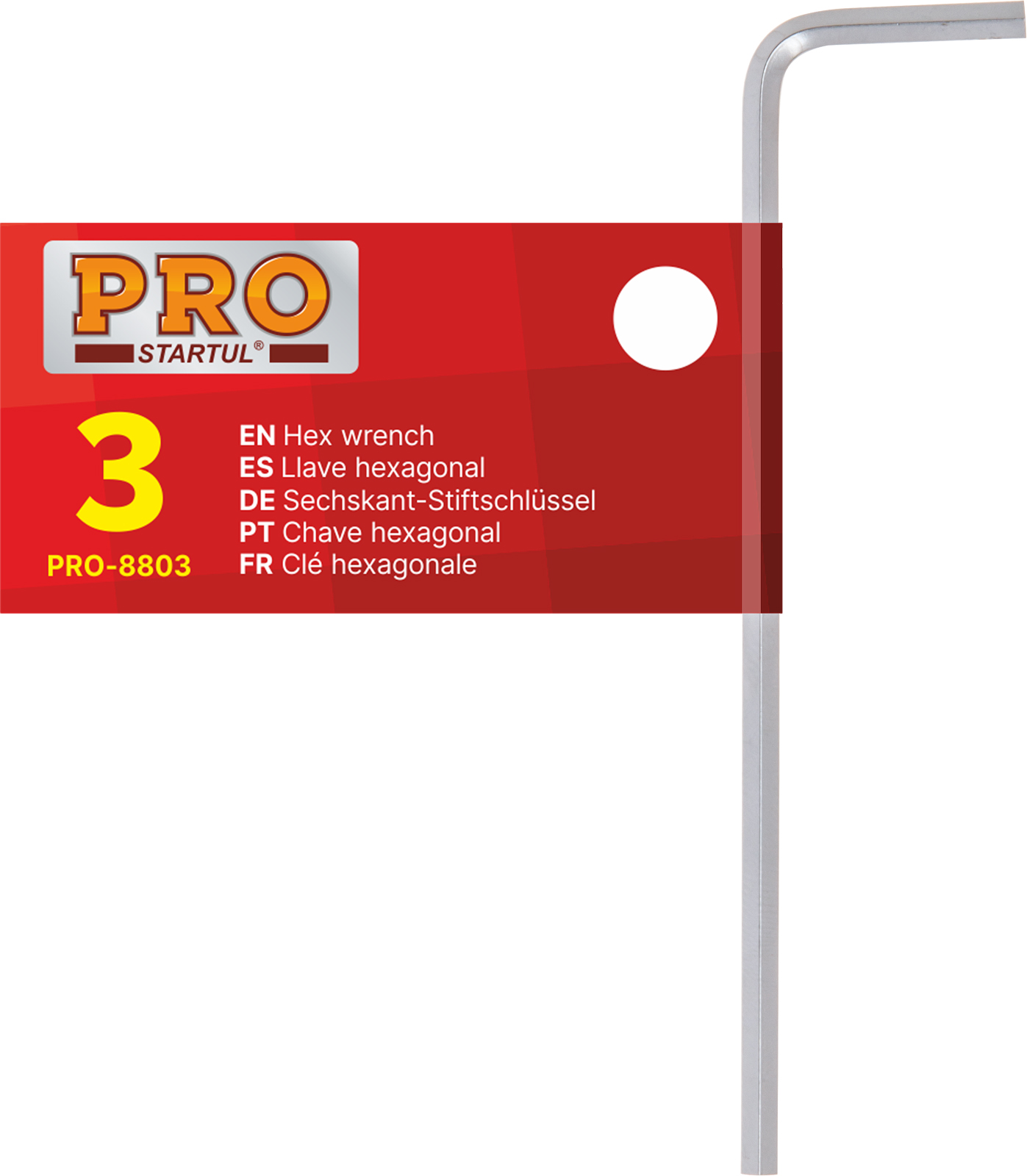 Ключ шестигранный  3х91х22мм PRO STARTUL (PRO-8803)