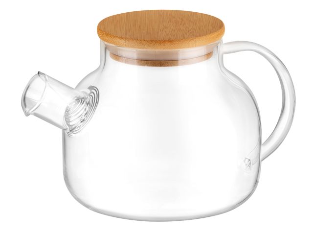 Чайник заварочный, стеклянный, 1000 мл, BAMBOO, PERFECTO LINEA