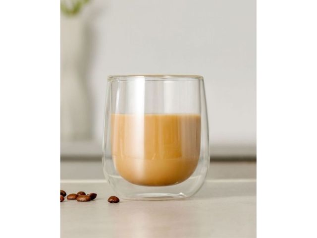 Бокал стеклянный с двойными стенками, 300 мл, серия TRATAR, PERFECTO LINEA (Бокал стеклянный, ручной из боросиликатного стекла.)