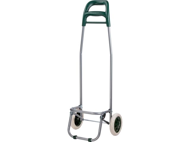 Сумка-тележка хозяйственная на колесах 30 кг, зеленая, полоска, PERFECTO LINEA