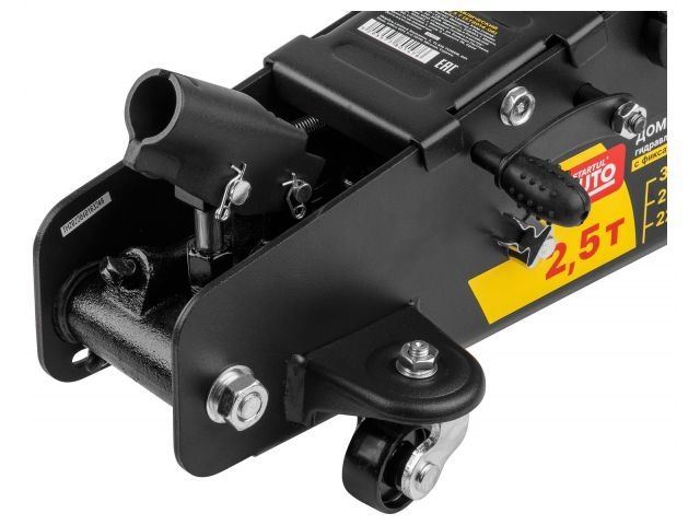 Домкрат подкатной 2,5т h385 с фиксатором STARTUL AUTO (ST8014-06) (h min 140мм, h max 385мм)
