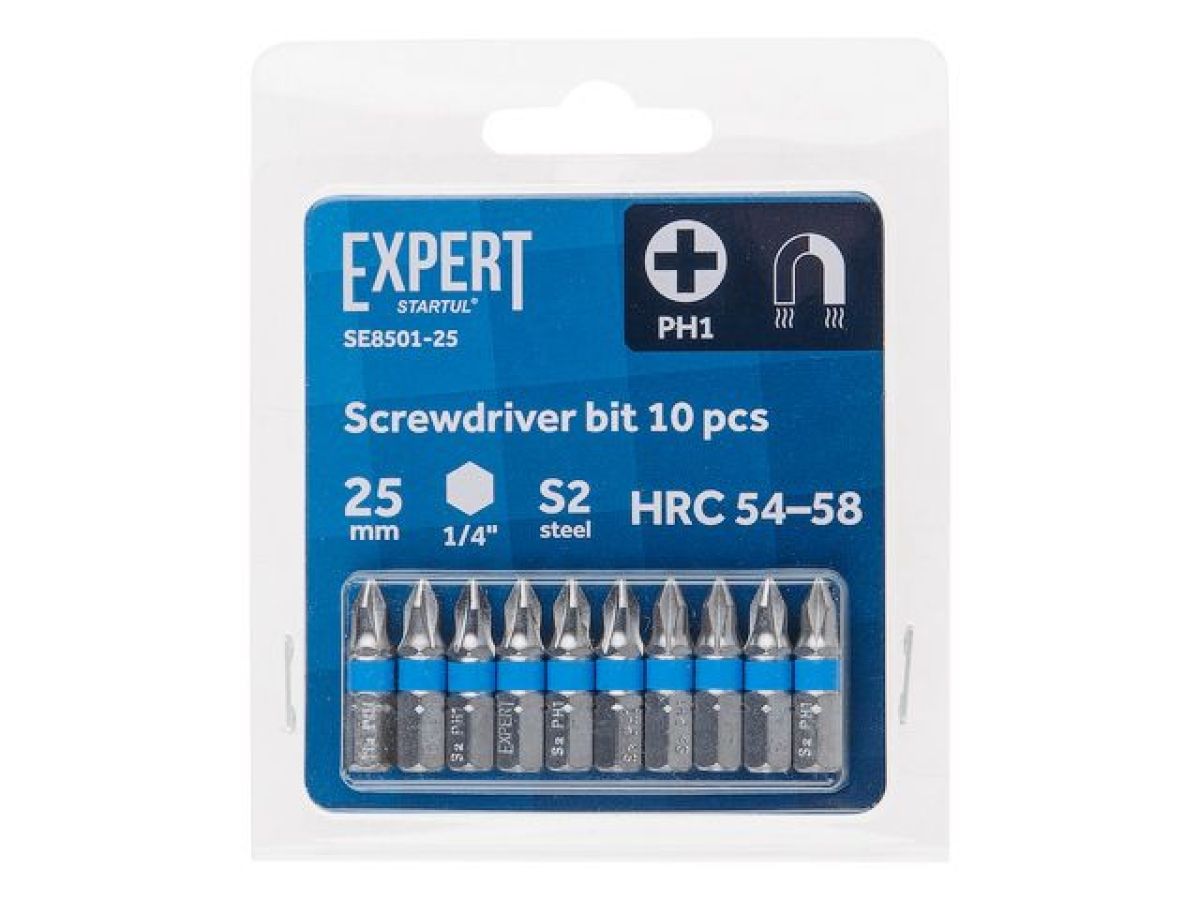 Насадка крестообразная PH1 25мм 10шт EXPERT STARTUL (SE8501-25)