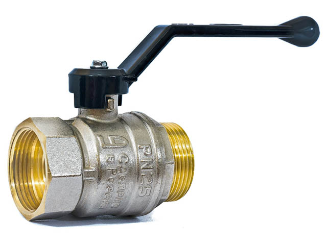 Кран шаровый 1 1/2″ нар.-вн. ручка PN25, LD