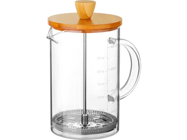 Френч-пресс стеклянный 800 мл, BAMBOO, PERFECTO LINEA