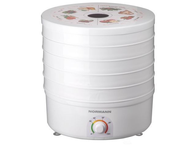 Сушилка для овощей и фруктов AFD-904 NORMANN (500 Вт; 5 больших лотков; регулировка температуры)