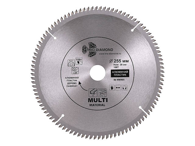 Диск пильный 255х30 мм 100 зуб. универсальный Multi Material